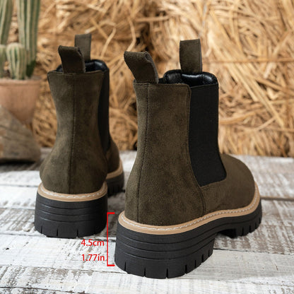 Fiorelle Women's ClassicKick Boots - Effortless Slip-On Ankle Boots with Chelsea Style (US 5-10.5)