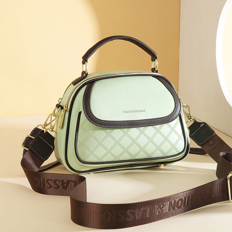 Fiorelle Women's Quilted Round Bag – Crossbody & Shoulder Mini Purse for Women