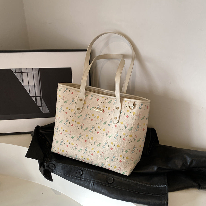 Fiorelle Women‘s Large Capacity Floral Tote Bag | Fashionable & Versatile Daily Commuter Shoulder Bag