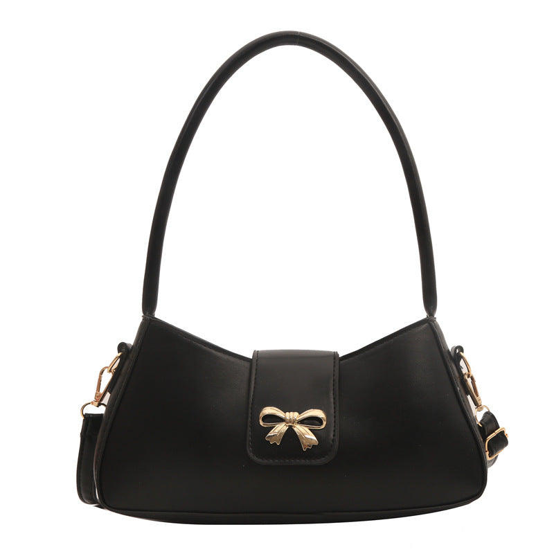 Fiorelle Women's Luna Cinema Baguette - Sculpted Bow Underarm Sling | Petite & Poetic