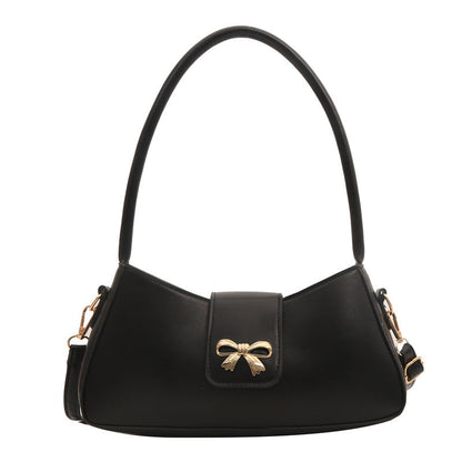 Fiorelle Women's Luna Cinema Baguette - Sculpted Bow Underarm Sling | Petite & Poetic