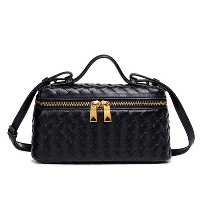 Fiorelle Women's Atelier Cube Carrier Bias-Weave Top Handle Bag with Convertible Strap