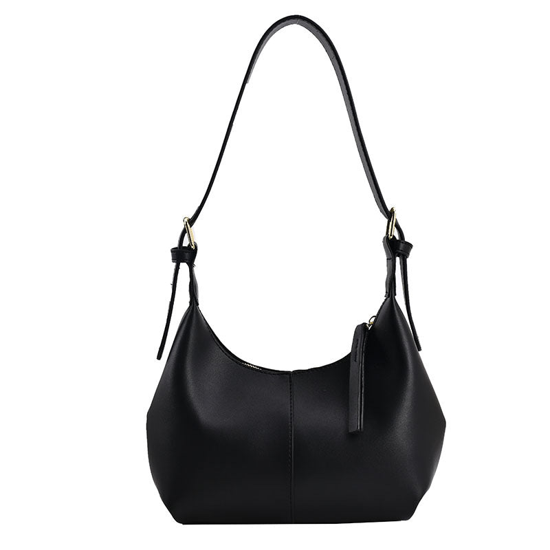 Fiorelle Women's Crescent Shoulder Bag – Textured Underarm Saddle | Minimalist Essential