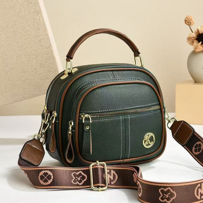 Fiorelle Women's Multi-Zip Compact Satchel — Premium Convertible Shoulder & Crossbody Bag with Curated Organization & Elevated Everyday Style