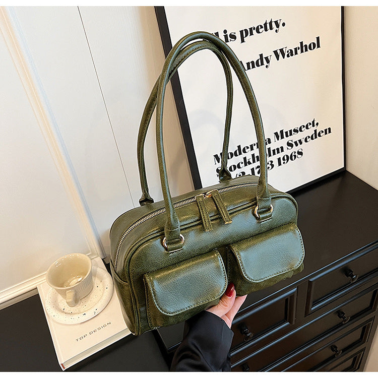 Fiorelle Women‘s Grand Journey Carryall - Spacious Retro Tote with Dual Pockets & Convertible Wear