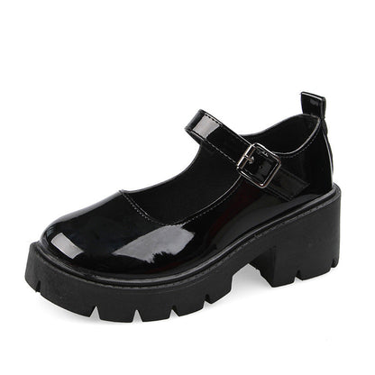 Fiorelle Women’s Plus Size Mary Jane Platform Pumps — Retro Chunky Heel Shoes for JK Fashion & Comfort Fit