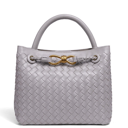 Fiorelle Women's Artisan Weave Tote - Expandable Crossbody with Butterfly Motif & Structured Silhouette