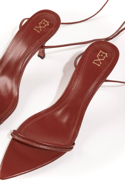 THALIA LACEUP CHOCOLATE