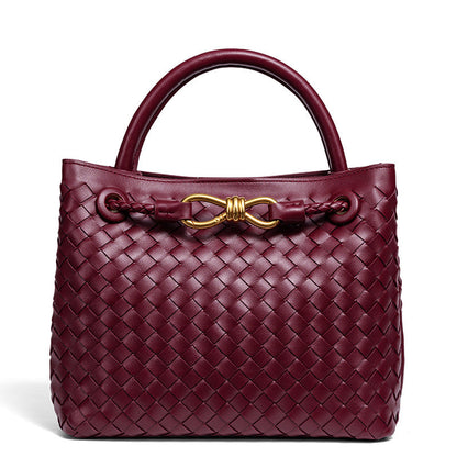 Fiorelle Women's Artisan Weave Tote - Expandable Crossbody with Butterfly Motif & Structured Silhouette