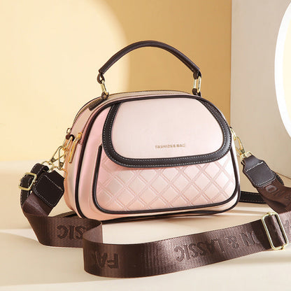 Fiorelle Women's Quilted Round Bag – Crossbody & Shoulder Mini Purse for Women
