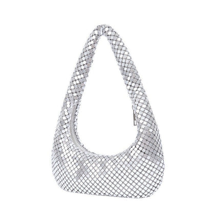 Fiorelle Women's Éclat Minaudière  - Gilded Crystal-Embellished Clutch with Convertible Chain