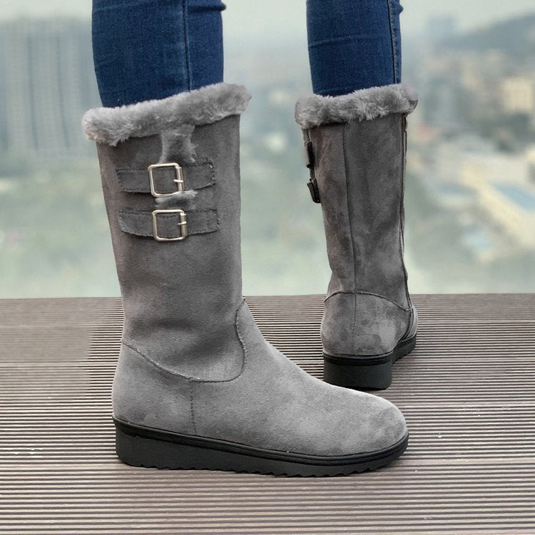 Fiorelle Women's FrostPuff Mid-Boots – Plush Lined, Slip-Resistant Winter Boots (US 4-10.5)
