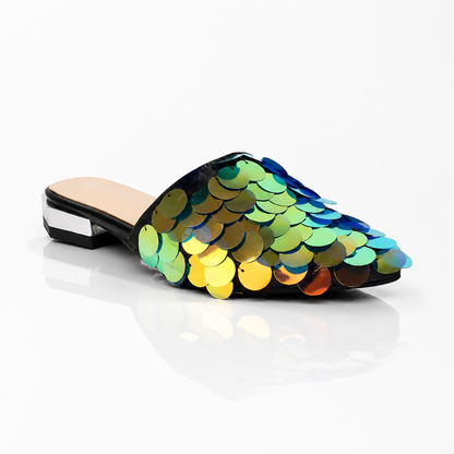 Celeste Sequin Mules