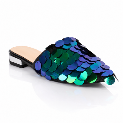 Celeste Sequin Mules