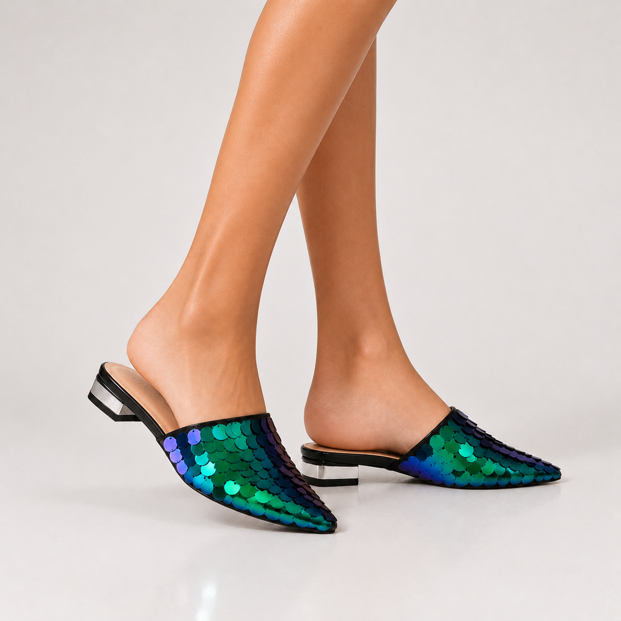 Celeste Sequin Mules