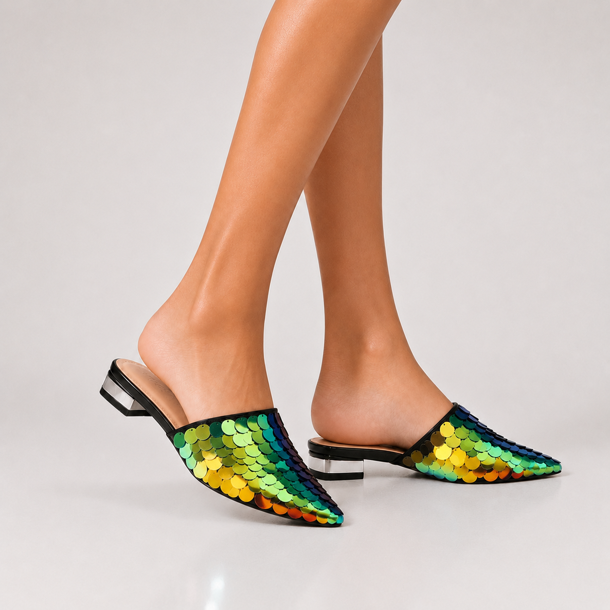 Celeste Sequin Mules
