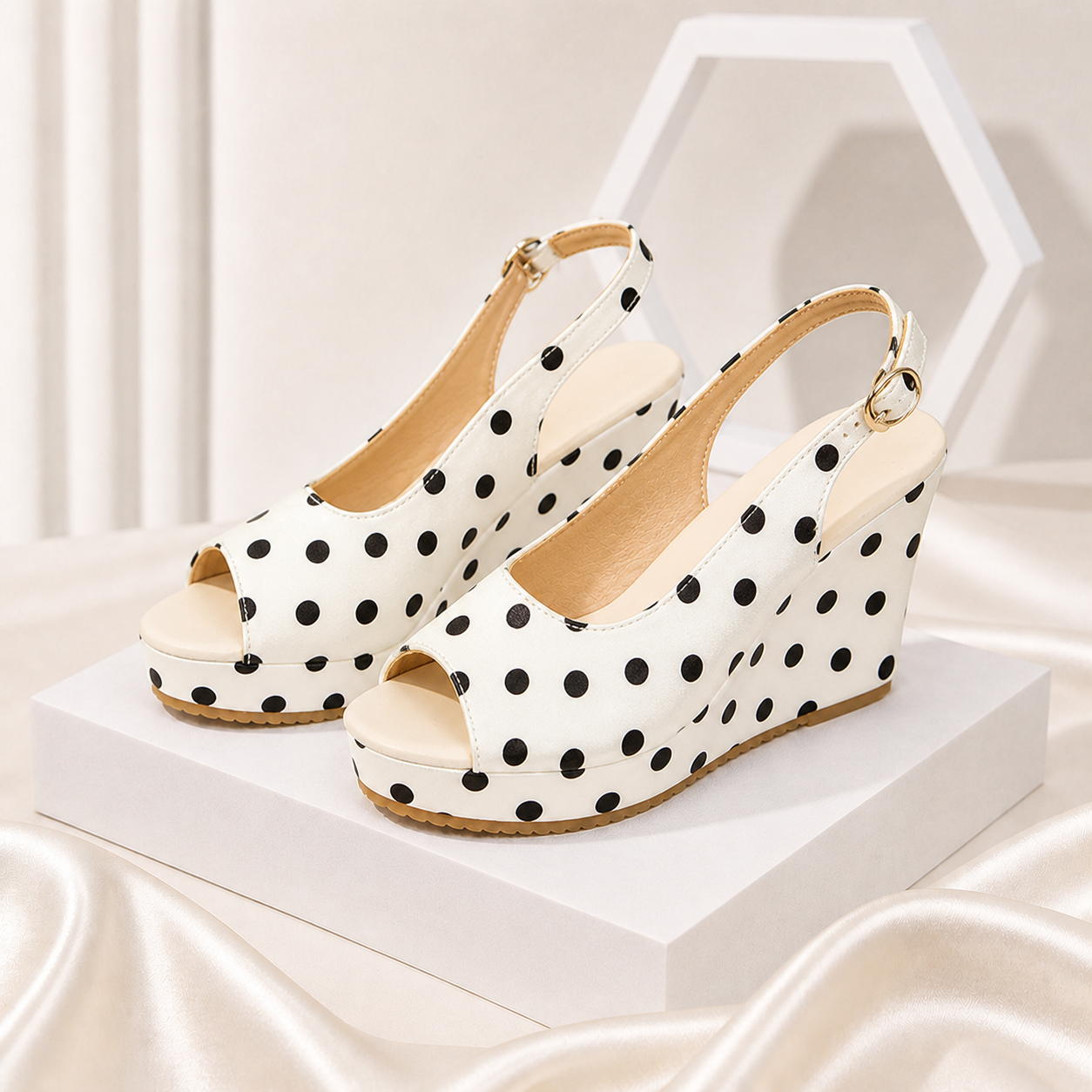 Dahlia Polka Dot Wedges