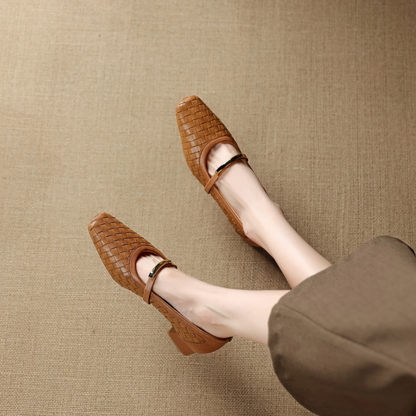 Ella Woven Mary Janes