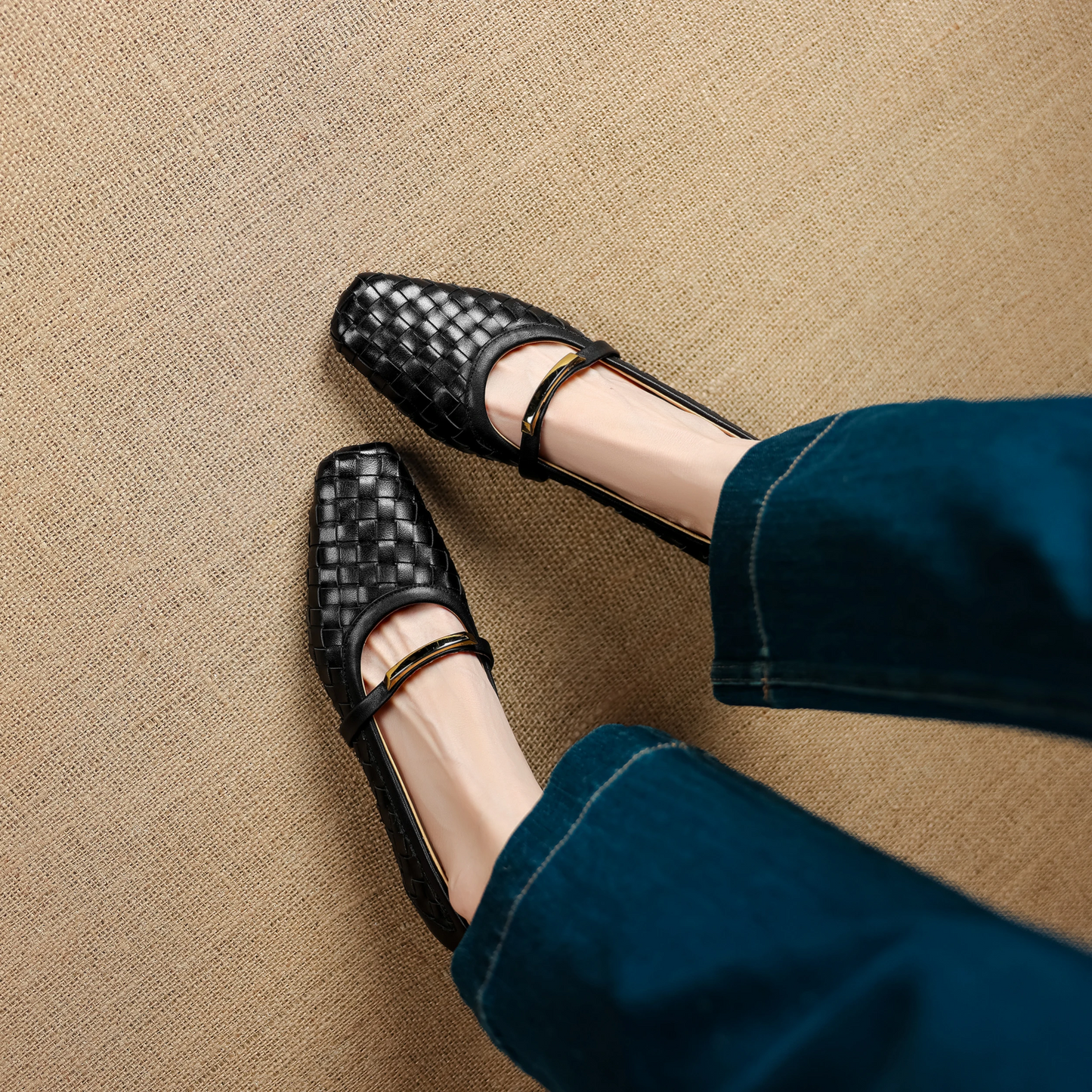 Ella Woven Mary Janes