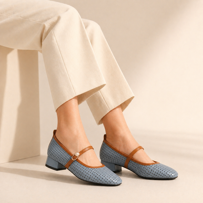 Elaine Leather Mary Janes