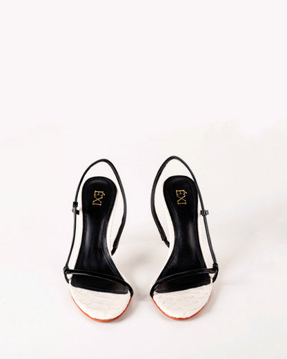 ADRIANA SANDAL BLACK & WHITE