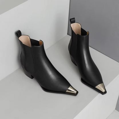 Verona Point Leather Boots