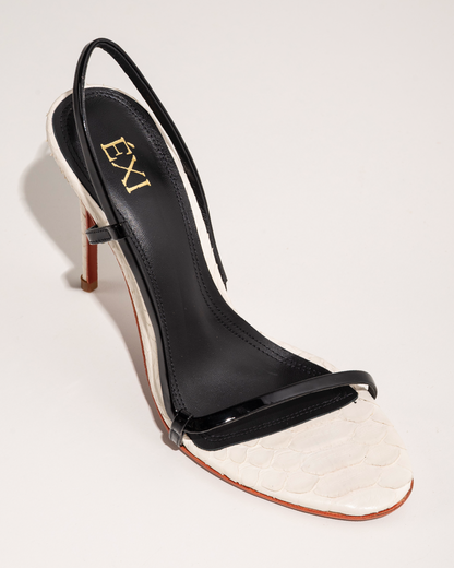 ADRIANA SANDAL BLACK & WHITE