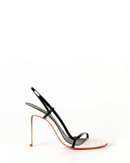 ADRIANA SANDAL BLACK & WHITE