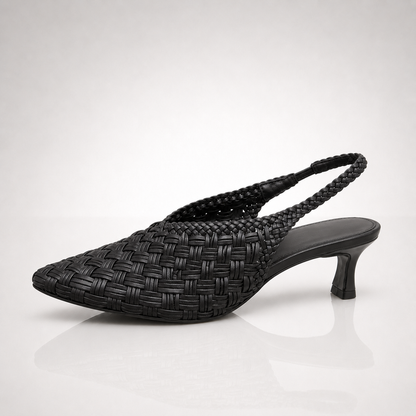 Maddison Woven Slingback Heels