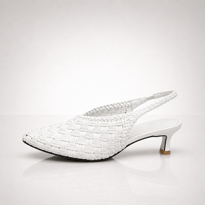 Maddison Woven Slingback Heels