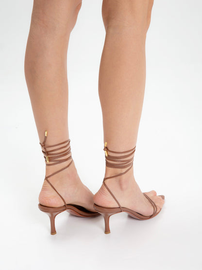 THALIA LACEUP CARAMEL