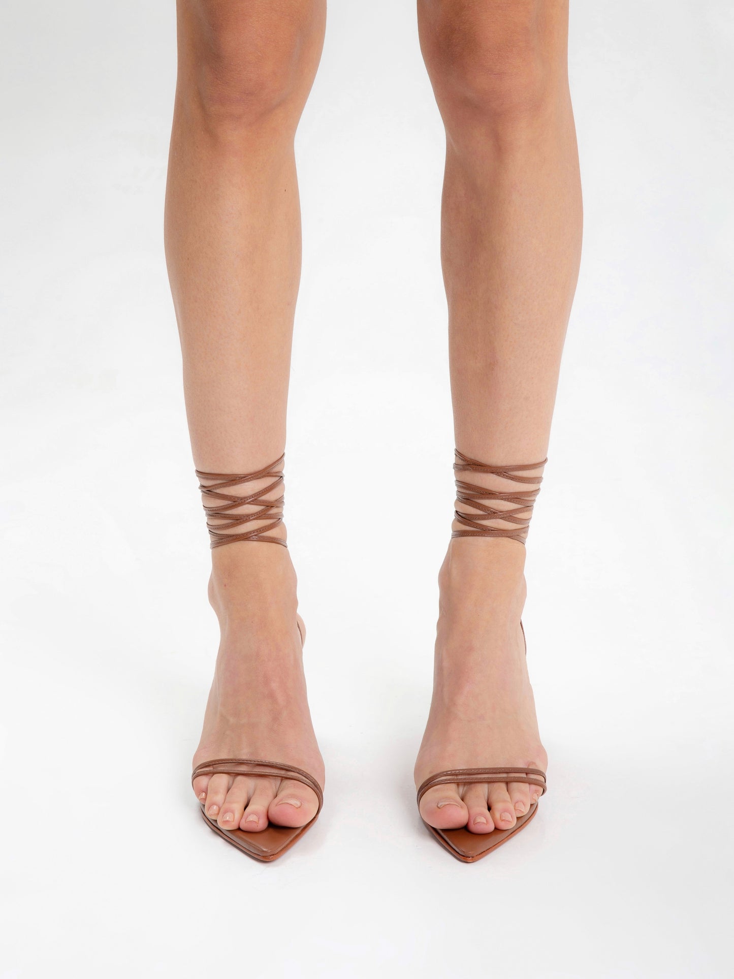 THALIA LACEUP CARAMEL