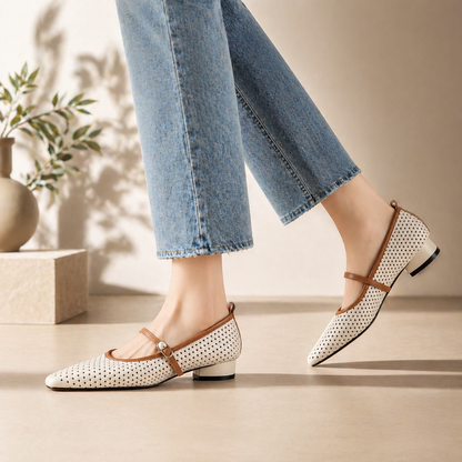 Elaine Leather Mary Janes