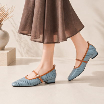 Elaine Leather Mary Janes