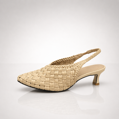 Maddison Woven Slingback Heels