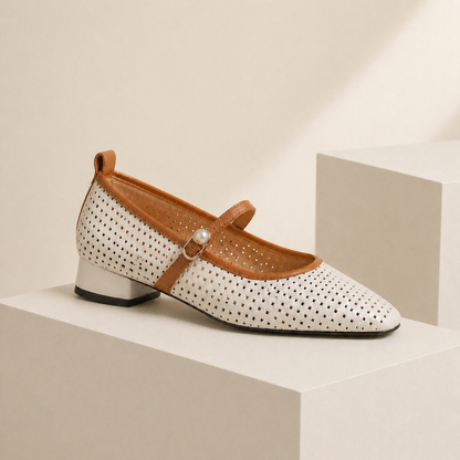 Elaine Leather Mary Janes