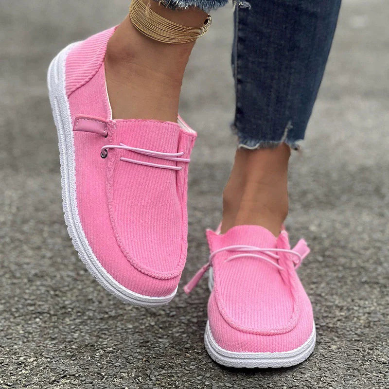 Fiorelle Large size casual shoes spring and autumn new flat-soled low-top loafers for women