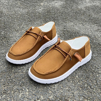 Fiorelle Large size casual shoes spring and autumn new flat-soled low-top loafers for women
