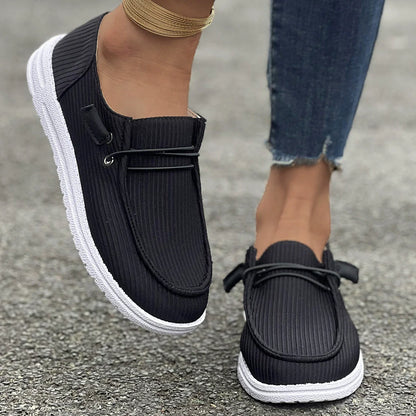 Fiorelle Large size casual shoes spring and autumn new flat-soled low-top loafers for women