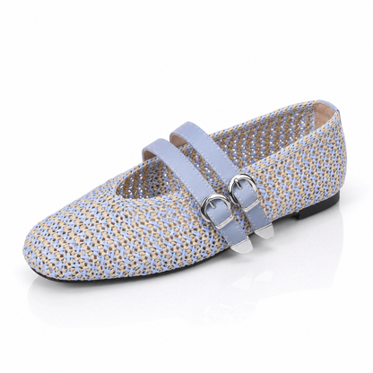 Olivia Double Strap Flats