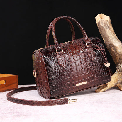 Fiorelle Women's Vintage Crocodile-Embossed Crossbody Bag – Travel-Ready Underarm Handbag