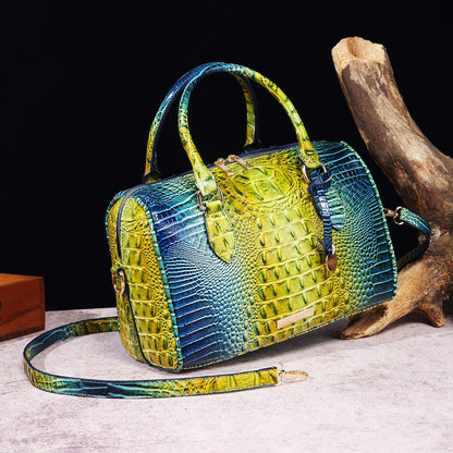 Fiorelle Women's Vintage Crocodile-Embossed Crossbody Bag – Travel-Ready Underarm Handbag