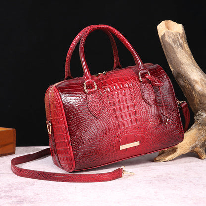 Fiorelle Women's Vintage Crocodile-Embossed Crossbody Bag – Travel-Ready Underarm Handbag
