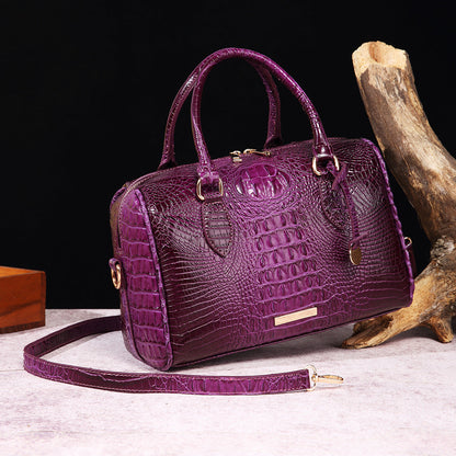 Fiorelle Women's Vintage Crocodile-Embossed Crossbody Bag – Travel-Ready Underarm Handbag