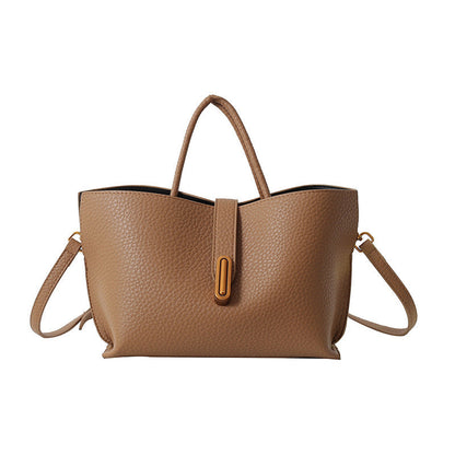 Fiorelle Women's Vintage Commuter Tote - XL Capacity Pebbled PU or Sueded Tote | Convertible Carry & Retro Design