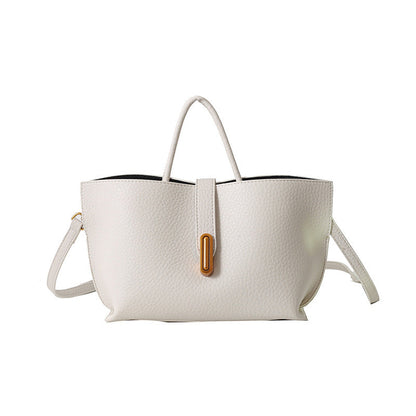 Fiorelle Women's Vintage Commuter Tote - XL Capacity Pebbled PU or Sueded Tote | Convertible Carry & Retro Design
