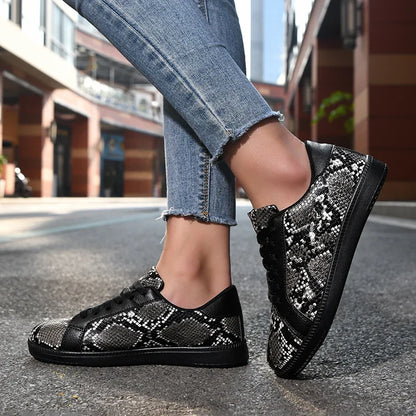Mila Snakeskin Sneakers