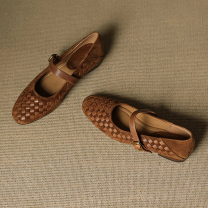 Elara Leather Mary Janes