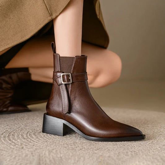 Mayfair Leather Ankle Boots