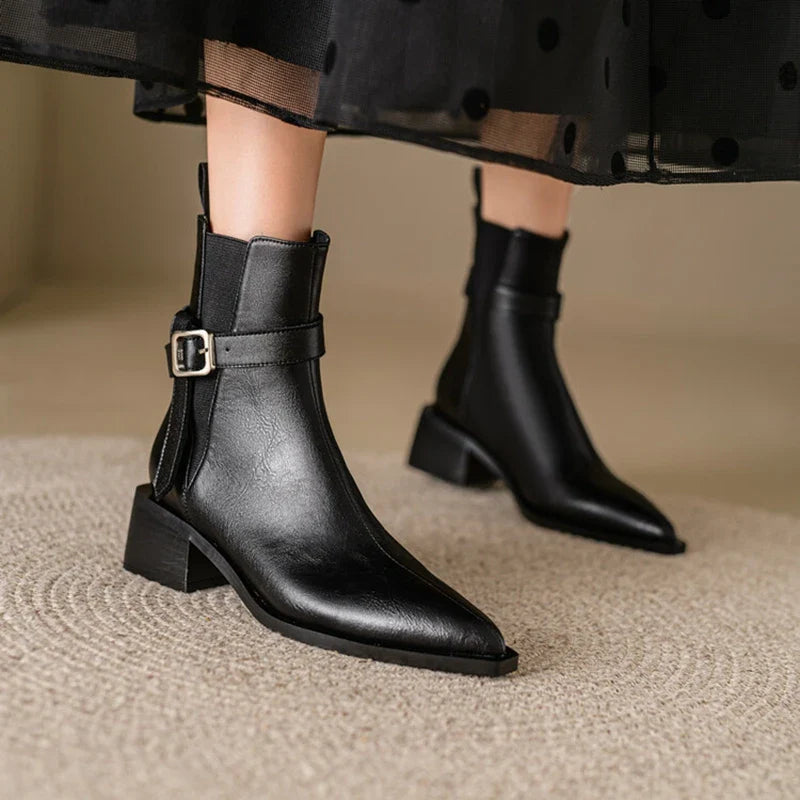Mayfair Leather Ankle Boots